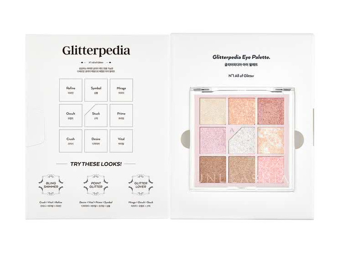Unleashia Glitterpedia Eye Palette Paleta cieni do powiek 1, 6,2 g