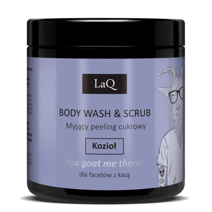 LaQ KOZIOŁ Z KLASĄ myjący peeling cukrowy, 220 g