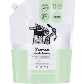YOPE Yunnan – Naturalny żel pod prysznic Refill, 800 ml