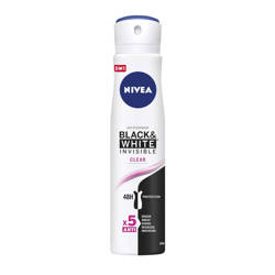 Black&White Invisible Clear antyperspirant spray 250 ml