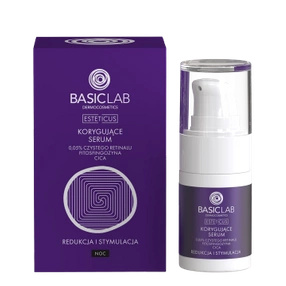 BasicLab Dermocosmetics Korygujące serum CICA i 0,05% czystego retinalu 15 ml