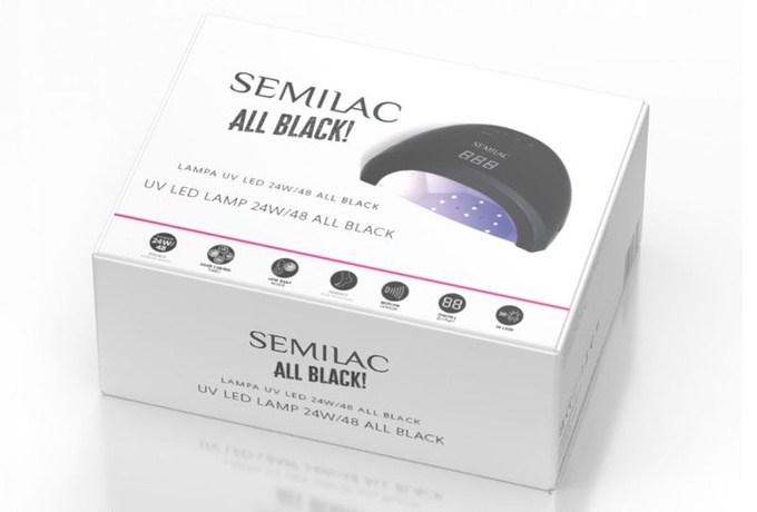 Semilac Czarna Lampa UV LED 24W/48 All Black