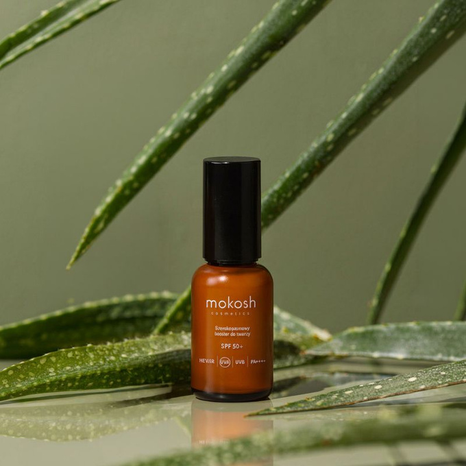 Mokosh Aloes Szerokopasmowy booster SPF 50+ do twarzy, 30 ml