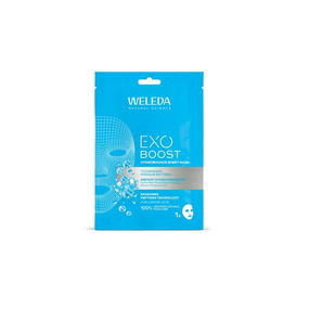 WELEDA Exo Boost Nawilżająca maseczka w płachcie z kwasem hialuronowym, 20 ml