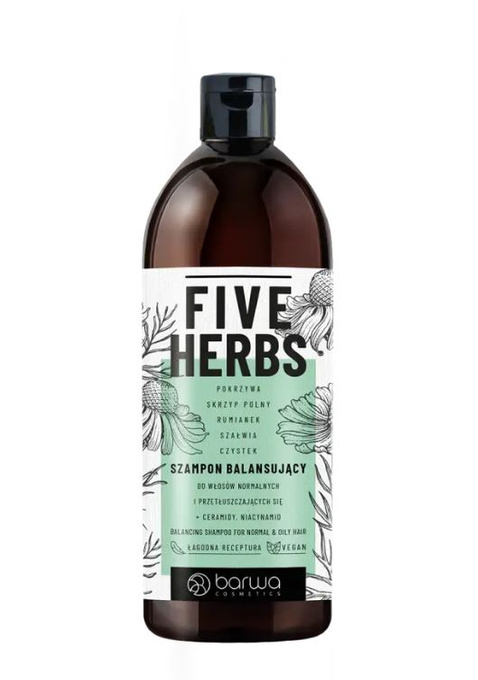 Barwa Five Herbs Szampon balansujący 480 ml 