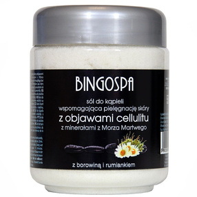 Bingo Spa Antycellulitowa sól do kąpieli z minerałami z Morza Martwego i borowiną, 550 g