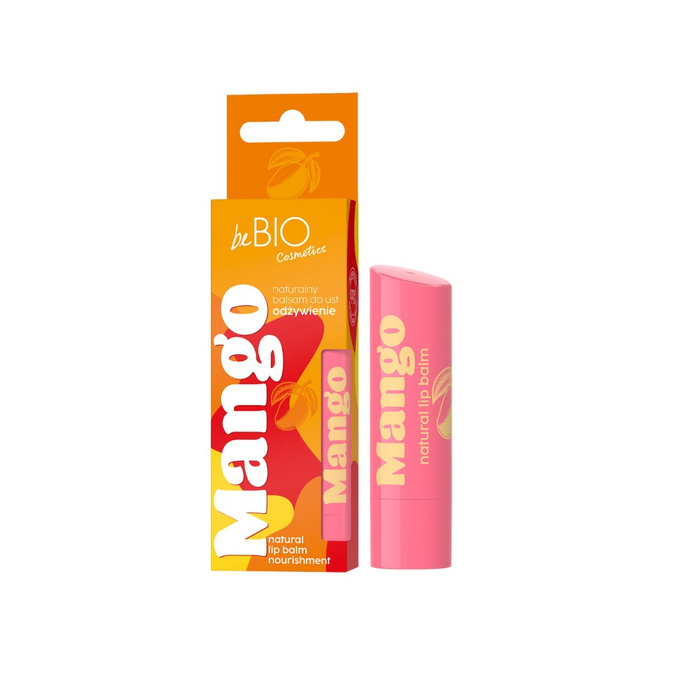 beBIO Naturalny  balsam do ust odżywczy z dodatkiem masła mango, 5 g