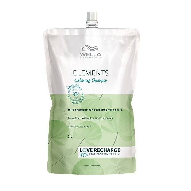 Elements Calming Shampoo łagodzący szampon do włosów Refill 1000 ml