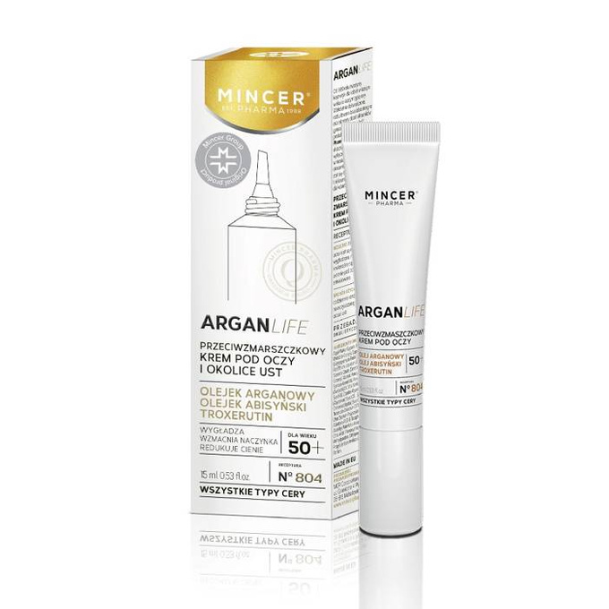ArganLife przeciwzmarszczkowy krem pod oczy i okolice ust No.804 15 ml