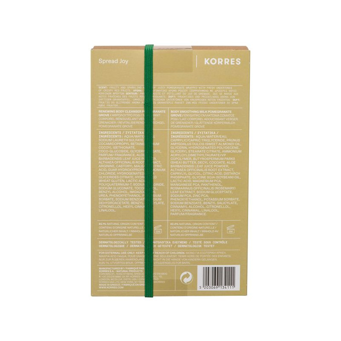Korres Zestaw Pomegranate Grove - Żel pod prysznic & Mleczko do ciała