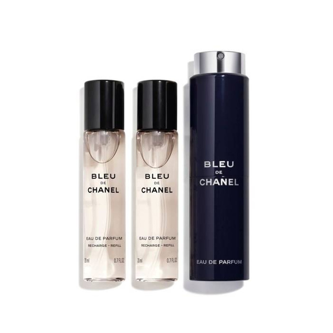 Bleu de Chanel twist and spray woda perfumowana spray z wymiennym wkładem 3x20 ml