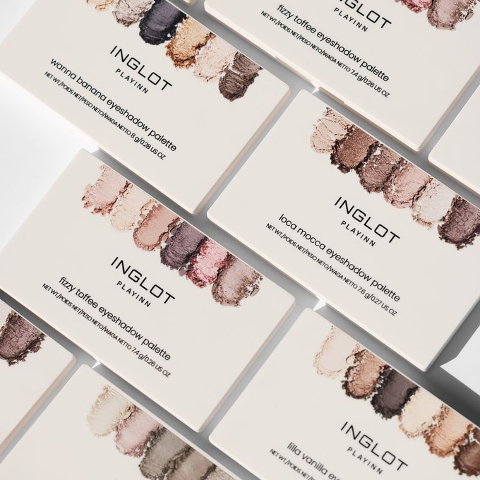 INGLOT Paleta cieni do powiek Playinn Lilla Vanilla, 8,4 g