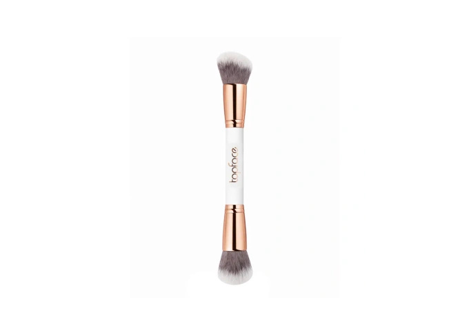 Topface Pro Dual Ended Cheek Brush – Podwójny pędzel do policzków i konturowania F29