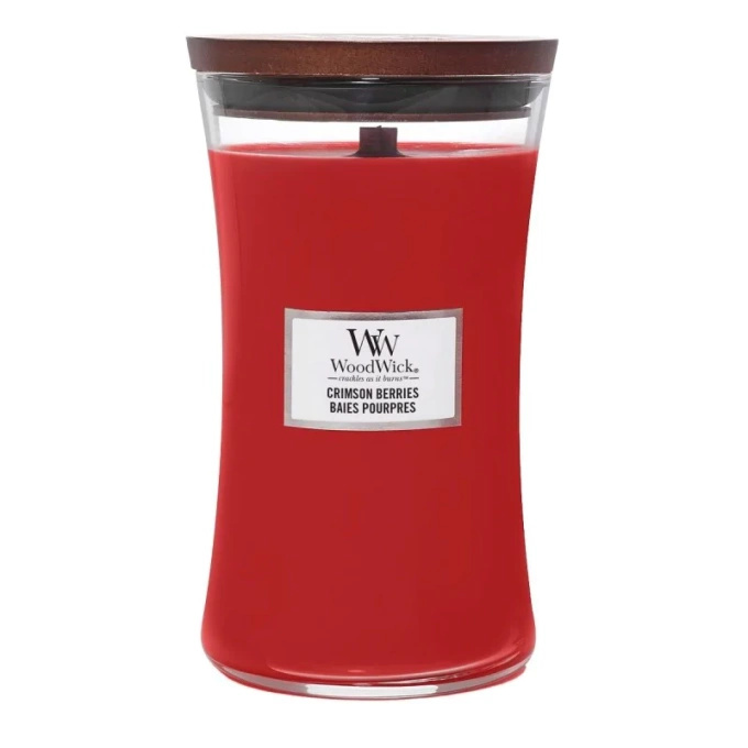 WoodWick Crimson Berries – świeca duża, 600 g
