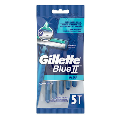 Gillette Blue II Plus jednorazowe maszynki do golenia 5szt.