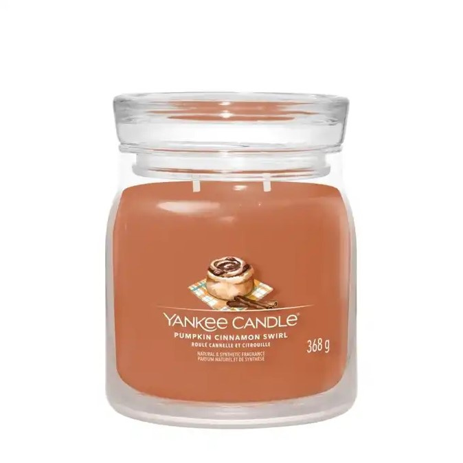 Yankee Candle SIGNATURE - PUMPKIN CINNAMON SWIRL - świeca średnia 368 g