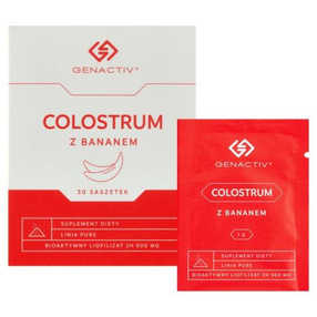 COLOSTRUM Z BANANEM GENACTIV, saszetki 30 szt.