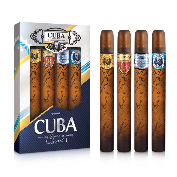 Cuba Quad For Men zestaw Gold woda toaletowa + Royal woda toaletowa + Winner woda toaletowa + Shadow woda toaletowa 4x35 ml