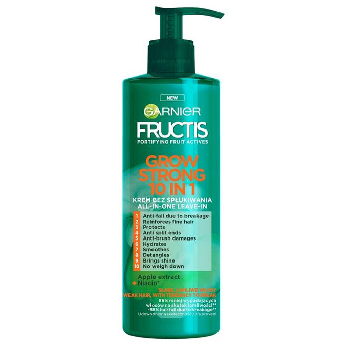 Fructis Grow Strong 10in1 krem bez spłukiwania do włosów 400 ml