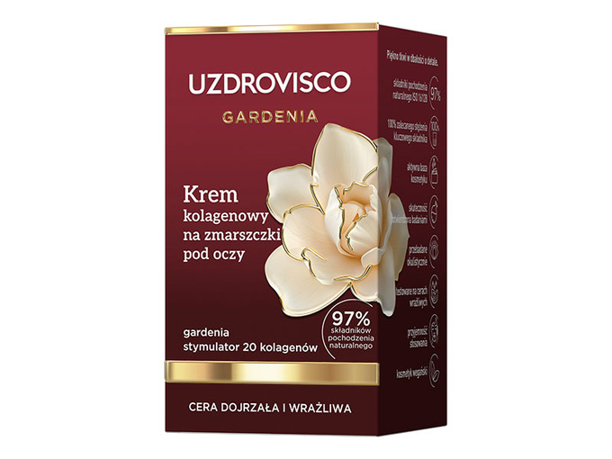 Uzdrovisco Gardenia Krem kolagenowy na zmarszczki pod oczy 15 ml