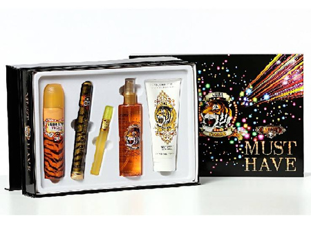 Cuba Tiger Must Have zestaw woda perfumowana spray 100 ml + woda perfumowana spray 35 ml + miniatura wody perfumowanej spray 15 ml + mgiełka spray 200 ml + balsam do ciała 200 ml