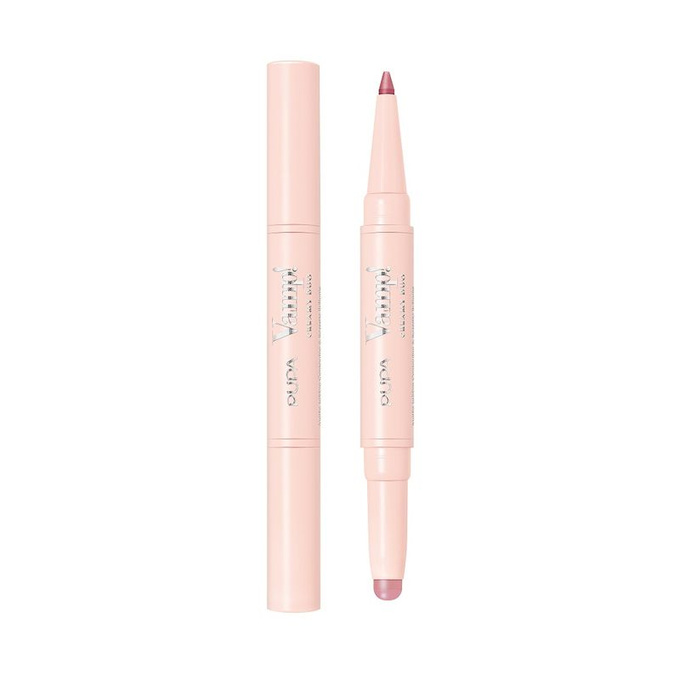 PUPA Milano Vamp! Creamy Duo Pomadka i konturówka do ust - 019 Vibrant Rose, 10 g