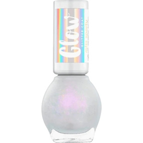 Miss Sporty Glow Glitter Coat lakier do paznokci 010 Icy Blush 7ml