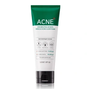 Some By Mi AHA.BHA.PHA Miracle Acne Clear Foam oczyszczająca pianka do twarzy, 100  ml