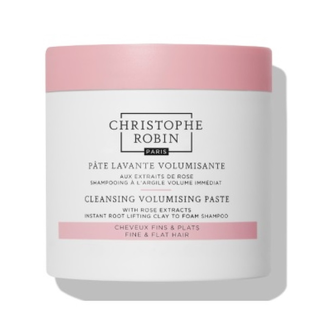 Christophe Robin Cleansing Volumizing Paste With Rose Extracts oczyszczający szampon w formie pasty unoszący włosy u nasady, 75 ml
