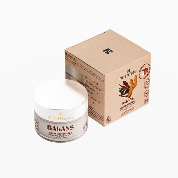 Orientana Krem do twarzy Drzewo Sandałowe i Kurkuma, 50 ml