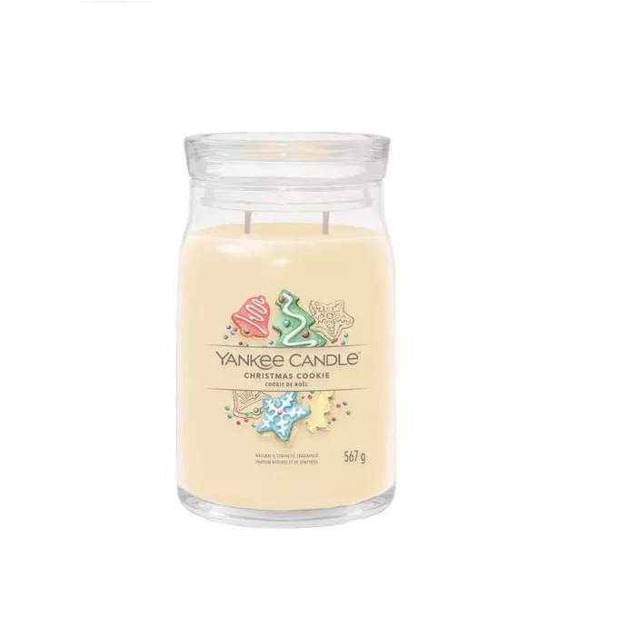 Yankee Candle Signature – Świeca duża Christmas Cookie, 567 g