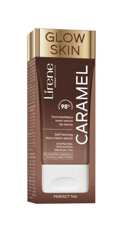 Lirene PERFECT TAN Samoopalający krem-serum do twarzy CARAMEL 50 ml