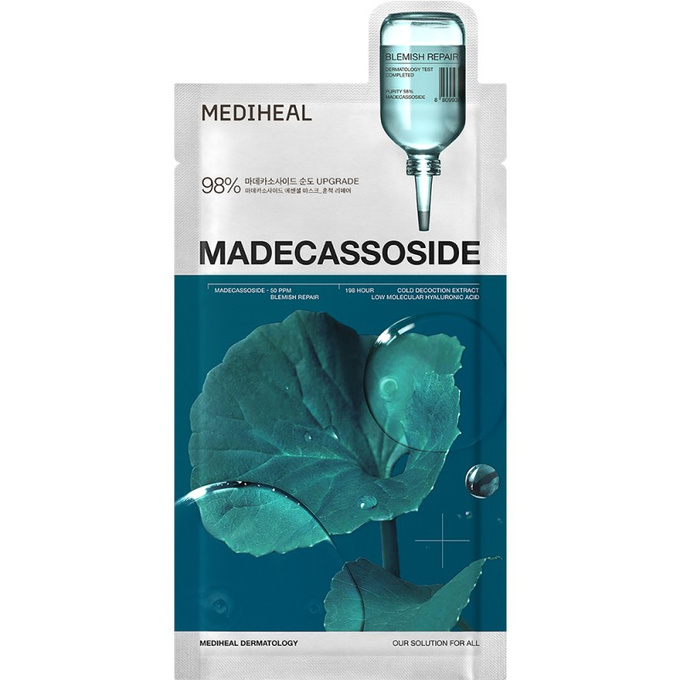 MEDIHEAL Madecassoside Essential Łagodząca maska w płachcie, 24 ml
