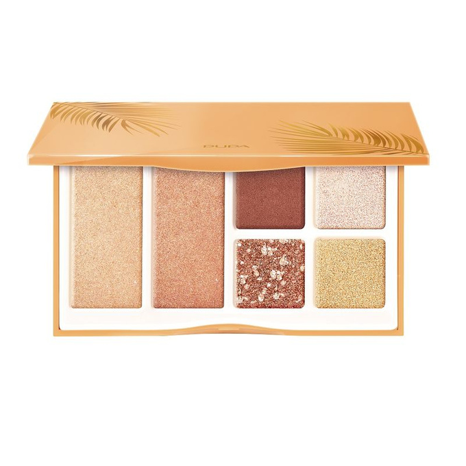 PUPA Milano Shine Bright Paleta do makijażu oczu i twarzy, 13,6 g