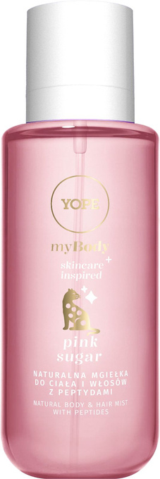 YOPE myBODY Pink Sugar – Naturalna mgiełka do ciała i włosów, 200 ml