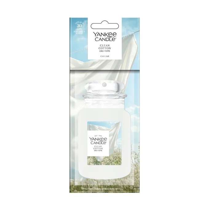 Yankee Candle Car Jar Zapach do samochodu Clean Cotton