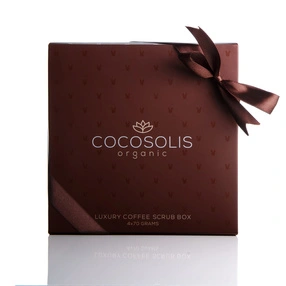 Cocosolis Luxury Coffee Scrub Zestaw peelingów kawowych do ciała i twarzy, 4 × 70 g