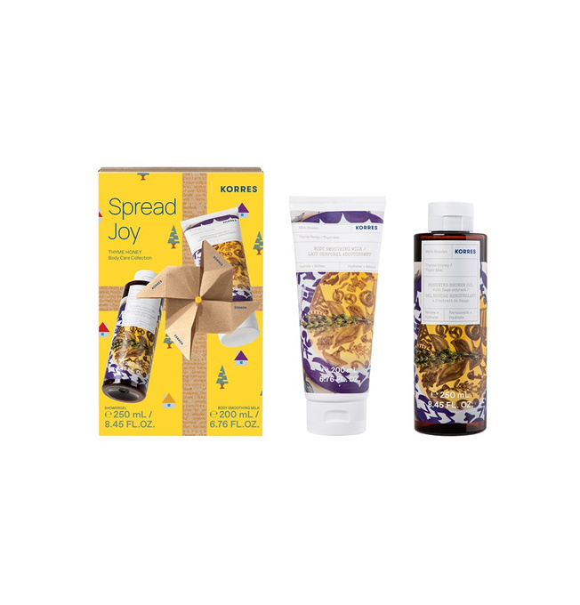 Korres Zestaw Thyme Honey żel pod prysznic i mleczko do ciała
