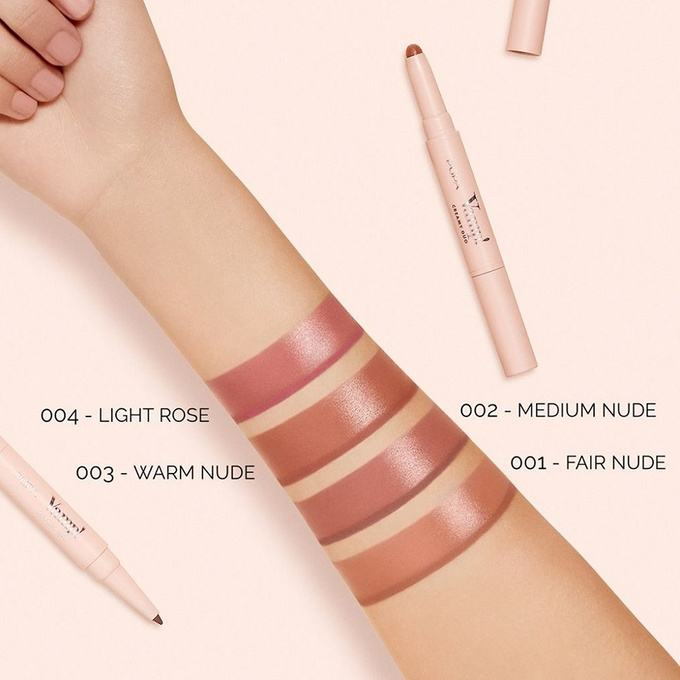PUPA Milano Vamp! Creamy Duo Pomadka i konturówka do ust - 002 Medium Nude, 10 g