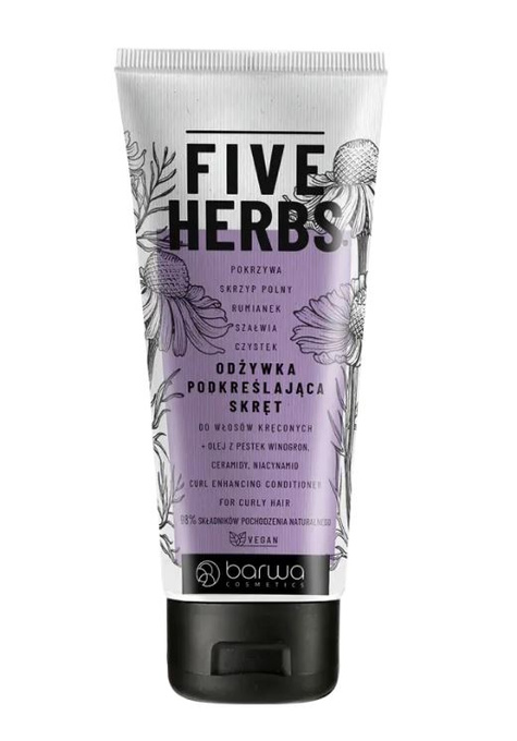 Barwa Five Herbs Odżywka Podkreślająca Skręt 180 ml  