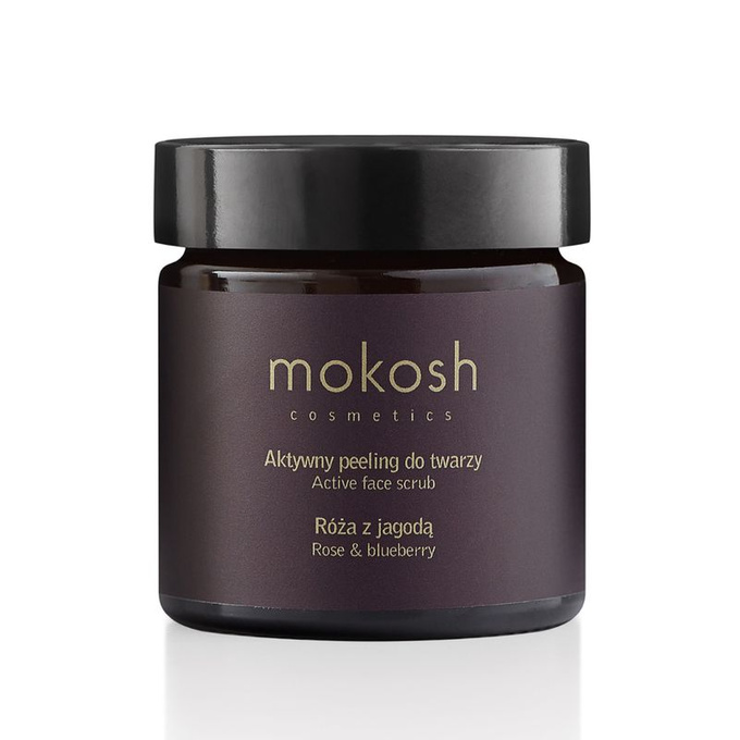 Mokosh Aktywny peeling do twarzy Róża z jagodą, 60 ml