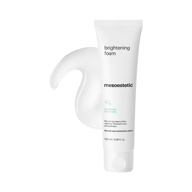 mesoestetic Brightening Foam Pianka myjąca z kwasami AHA, 100 ml