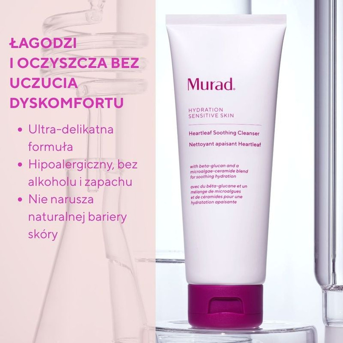Murad Sensitive Skin Heartleaf soothing cleanser - Kojący krem oczyszczający, 148 ml