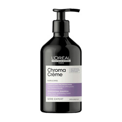 Serie Expert Chroma Creme Purple Shampoo kremowy szampon do neutralizacji żółtych tonów na włosach blond 500 ml