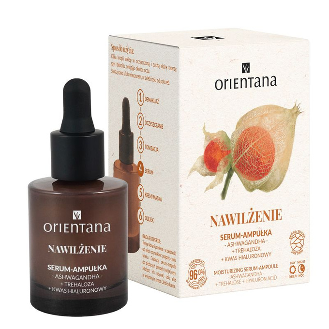 Orientana, Serum-ampułka NAWILŻENIE Ashwagandha