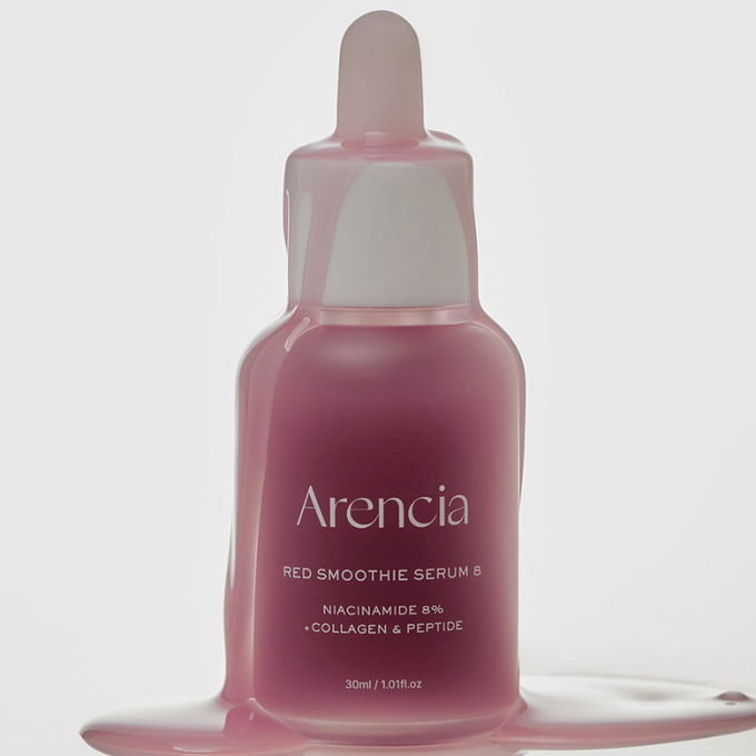 Arencia Fresh Red Smoothie Serum 8 rozświetlająco-ujędrniające serum z 8% niacynamidem, 30 ml