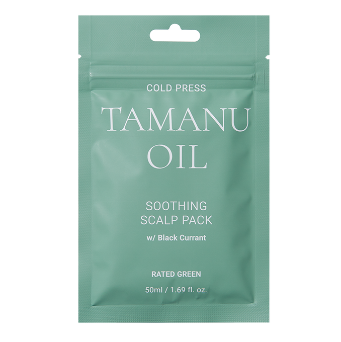 RATED GREEN Cold Press Tamanu Oil Kojąca kuracja do podrażnionej skóry głowy z olejem tamanu i czarną porzeczką 50 ml