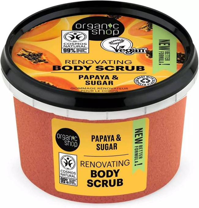 Renovating Body Scrub regenerujący peeling do ciała Papaya & Sugar 250 ml