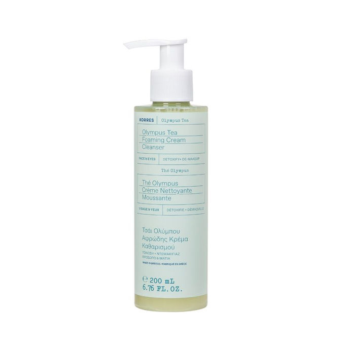Korres Olympus Tea Pieniący się krem do mycia twarzy, 200 ml