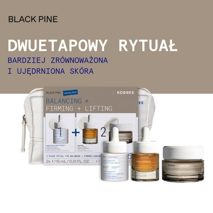 Korres Dwuetapowy rytuał z Black Pine i Smart Yoghurt™